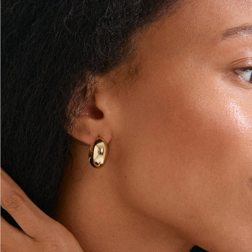 Ioanna Recycled Chunky Hoops - Gold Plated