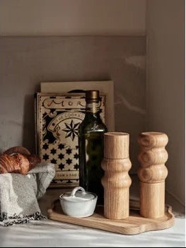 Broste Salt/Pepper Grinder Edgar Two Ring - Natural
