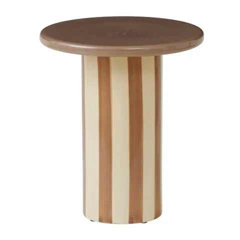 Rayas Ceramic Table - Tan