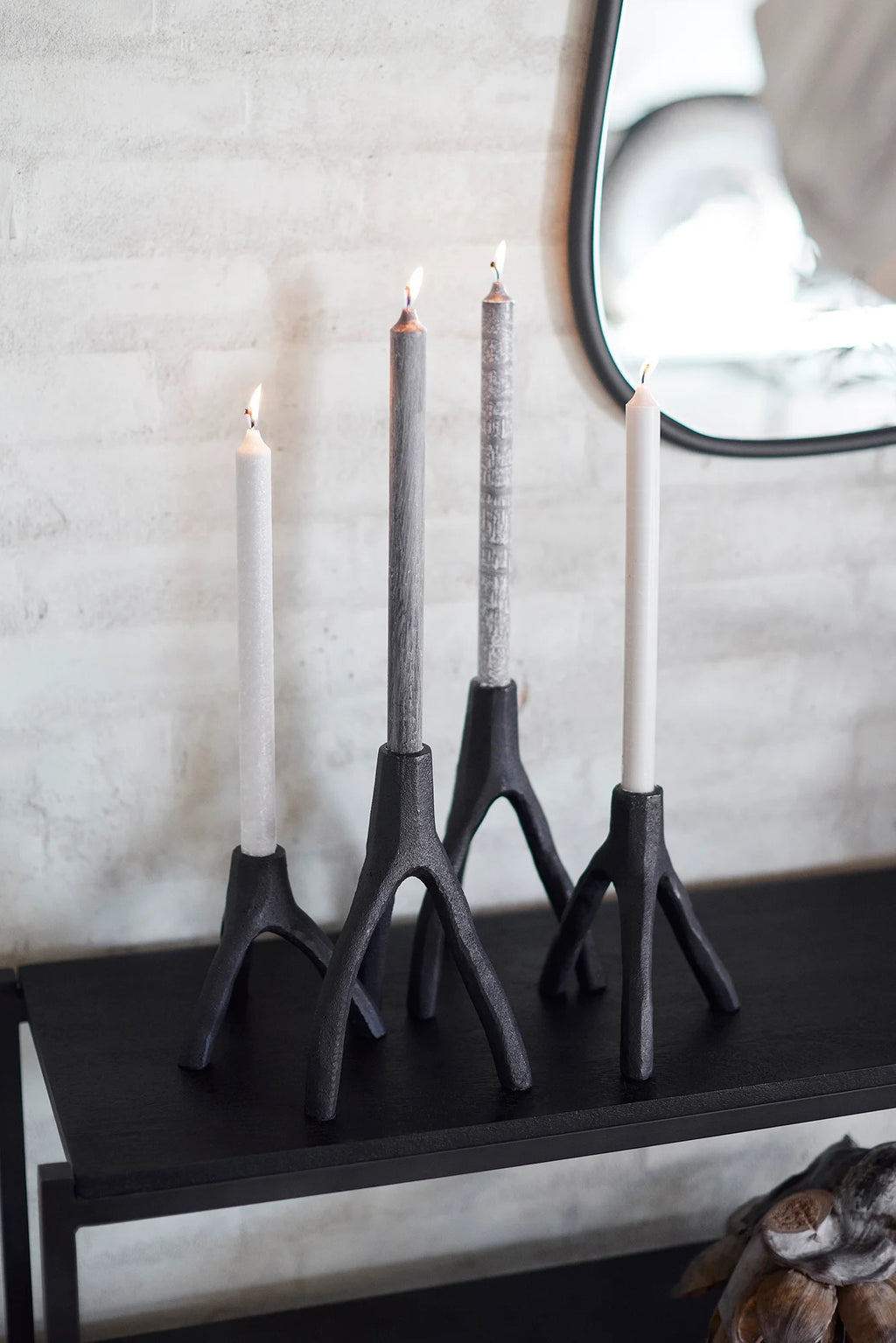 Muubs Aion Candleholder - Black -3 Sizes
