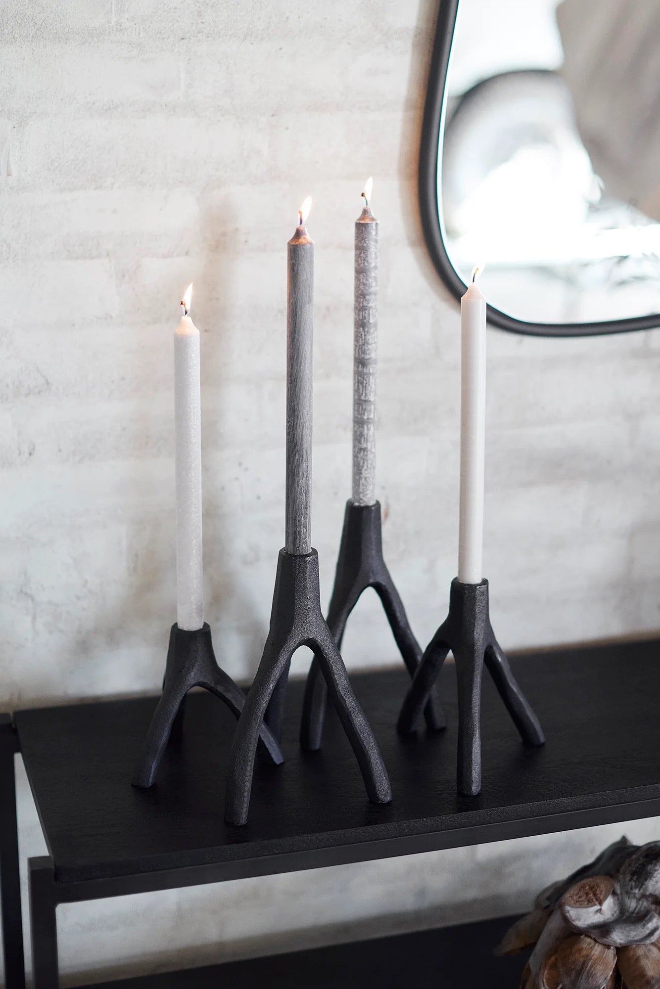 Muubs Aion Candleholder - Black -3 Sizes