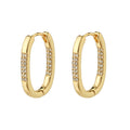 Star Recycled Hoops - Gold Plated