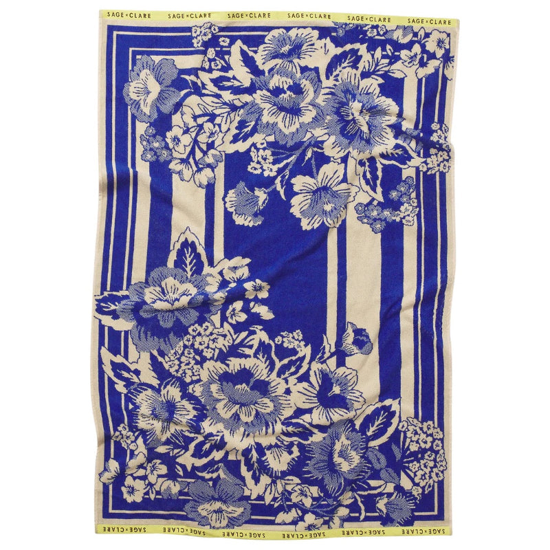 Sage and Clare Eliza Bath Sheet - Ultramarine