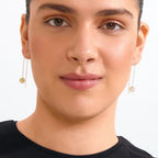 Root Chain Earrings Gold-plated