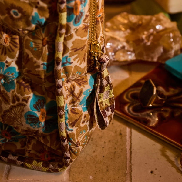 Sage and Clare Magnolia Vanity Bag - Turquoise