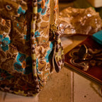 Sage and Clare Magnolia Vanity Bag - Turquoise