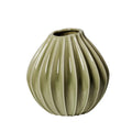 BROSTE Vase Wide Medium - Glossy Dry Sage