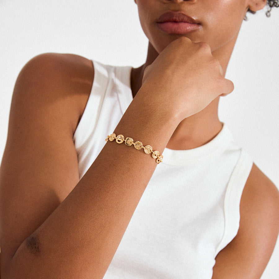 Fire Bracelet - Gold Plated