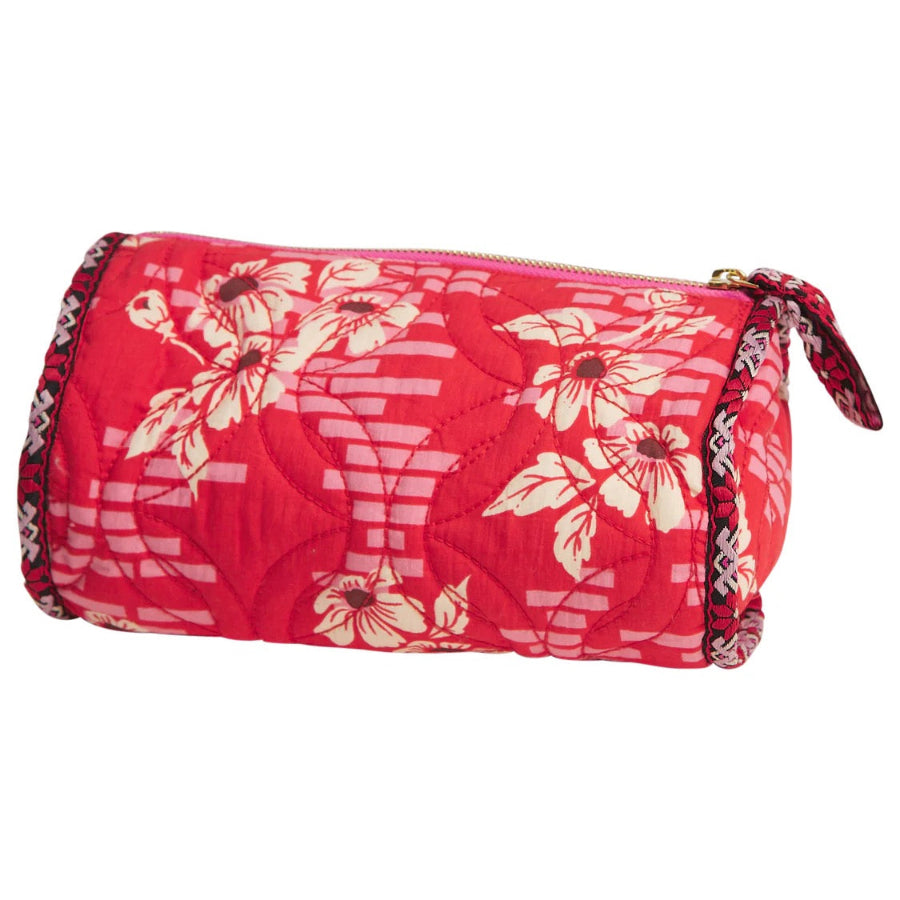 Sage and Clare Marta Makeup Bag - Vermillion