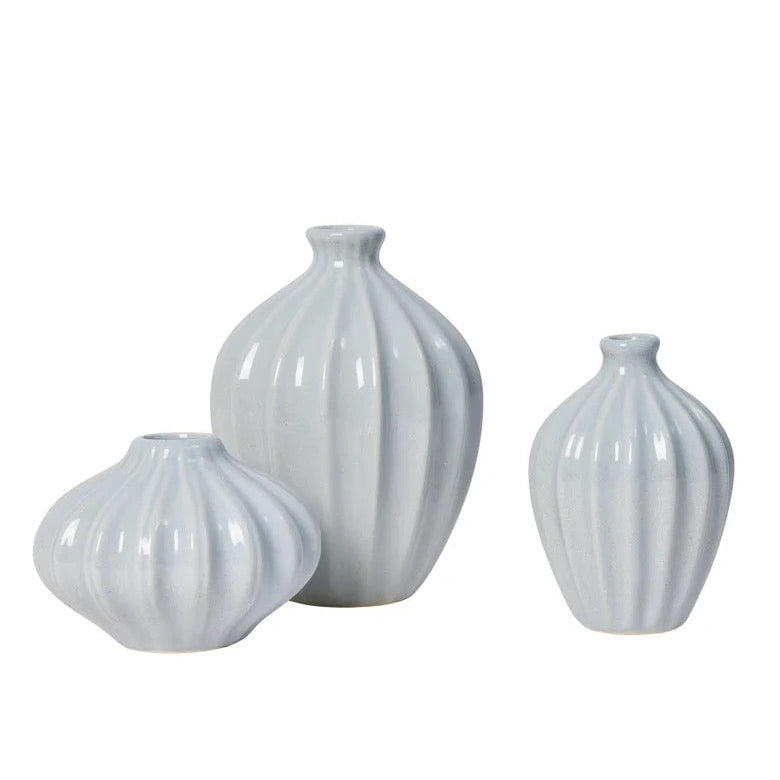 BROSTE Vase Amalie - Glossy Light Blue