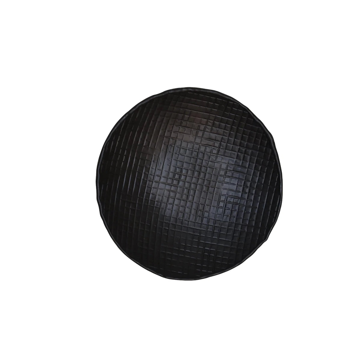 ANKARA Round Plate - Black