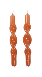 Broste Twisted Candle Set of 2