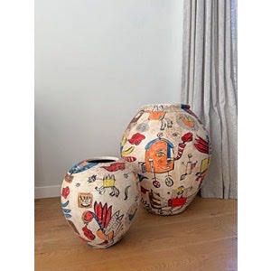 Hand-painted Pots- 2 sizes