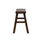 Parq Rectangle Stool - Walnut