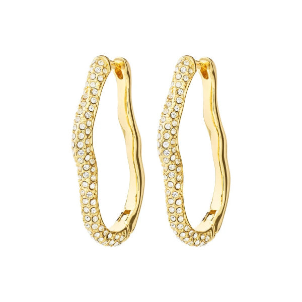 Avola Hoop Earrings -gold plated