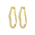 Avola Hoop Earrings -gold plated