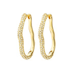 Avola Hoop Earrings -gold plated