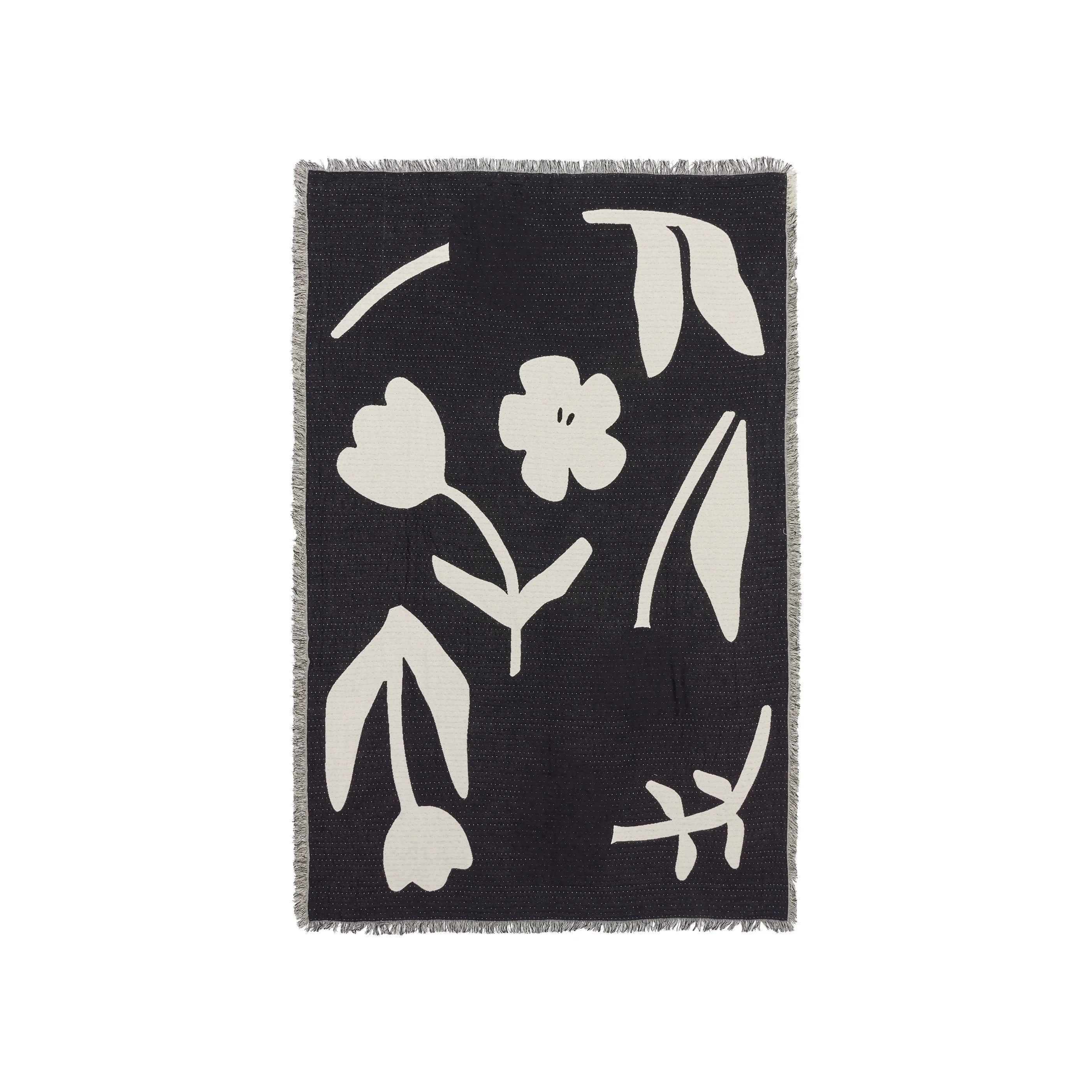 Broste Throw Rosita - Black/Natural