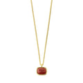 Now Necklace Gold Plated/Red