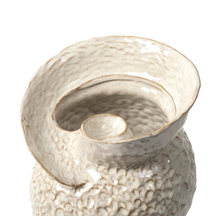 BROSTE Vase Shelley - White Cream