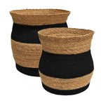 Bangla Basket - Natural w/ Black -2 sizes