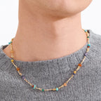 Trace Necklace Gold-plated/multi