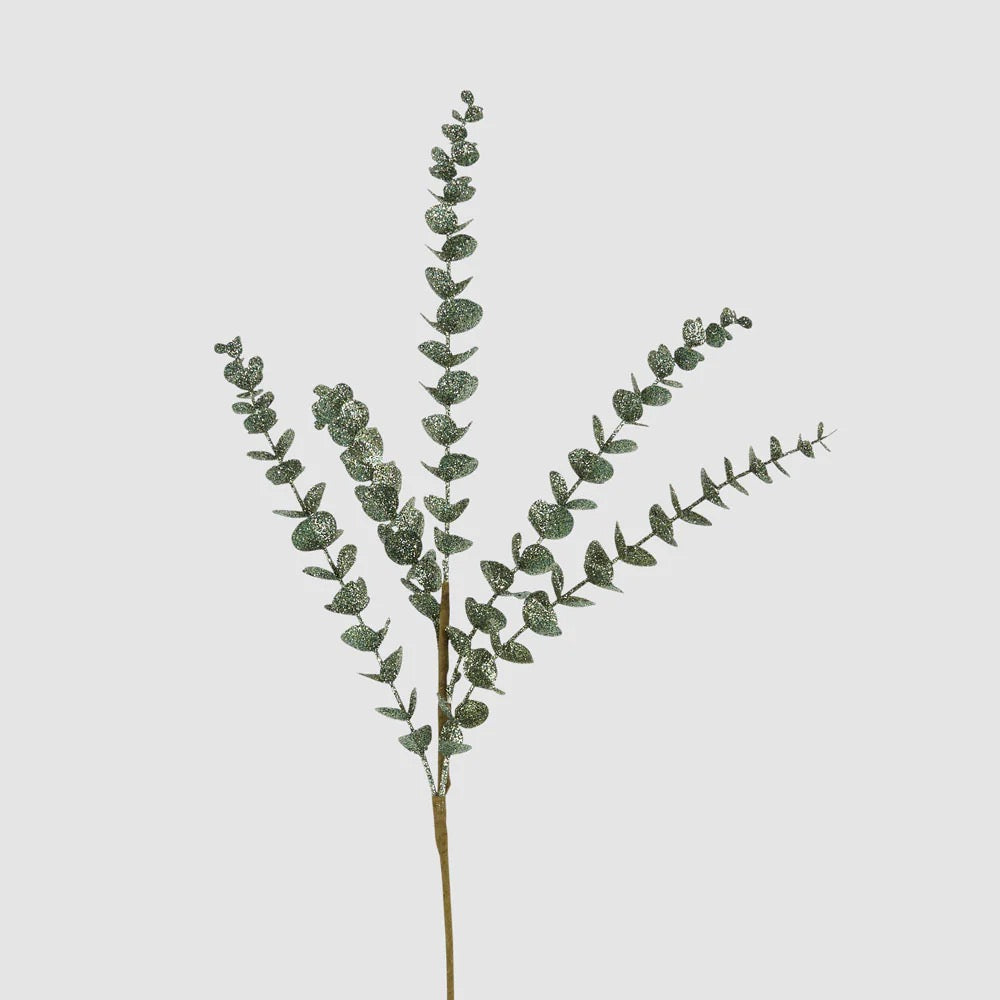 Glitter Eucalyptus Spray 77cm