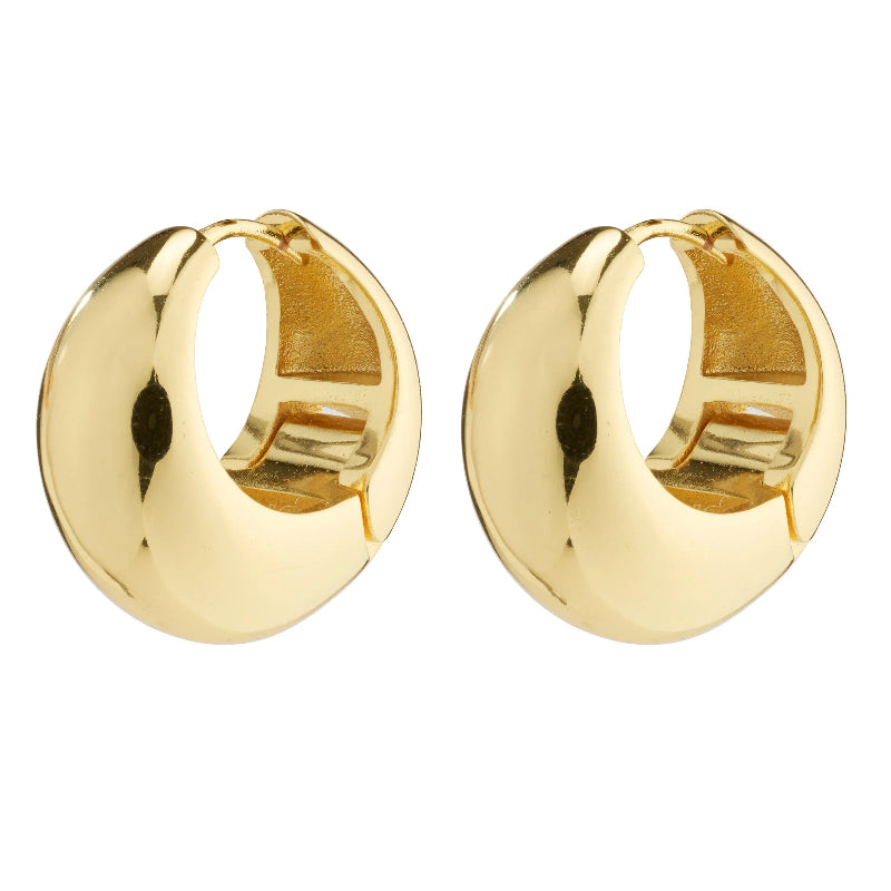 Ioanna Recycled Chunky Hoops - Gold Plated