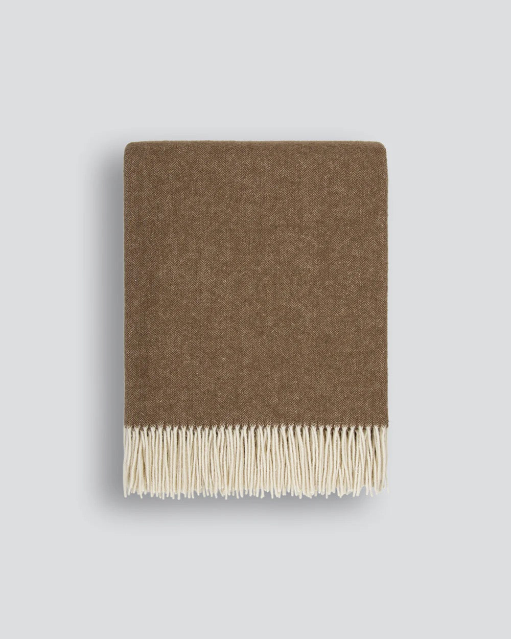 Baya Mosman 100% Merino Throw - Coffee