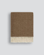 Baya Mosman 100% Merino Throw - Coffee