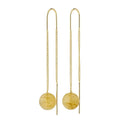 Root Chain Earrings Gold-plated
