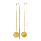 Root Chain Earrings Gold-plated