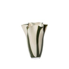 BROSTE Vase Liva - Hunter Green/White Cream