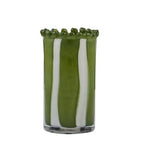 Pettine Glass Vase - Green - 2 Sizes