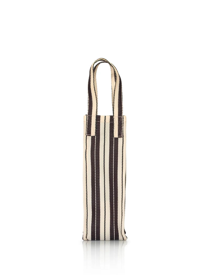 Eau Bags - Striped Recycled Nylon Bag - Wine Carrier