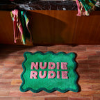 Sage and Clare - Amalie Nudie Bath Mat - Spring Green