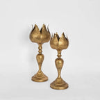 Pod Golden Candle Stand - 2 Sizes