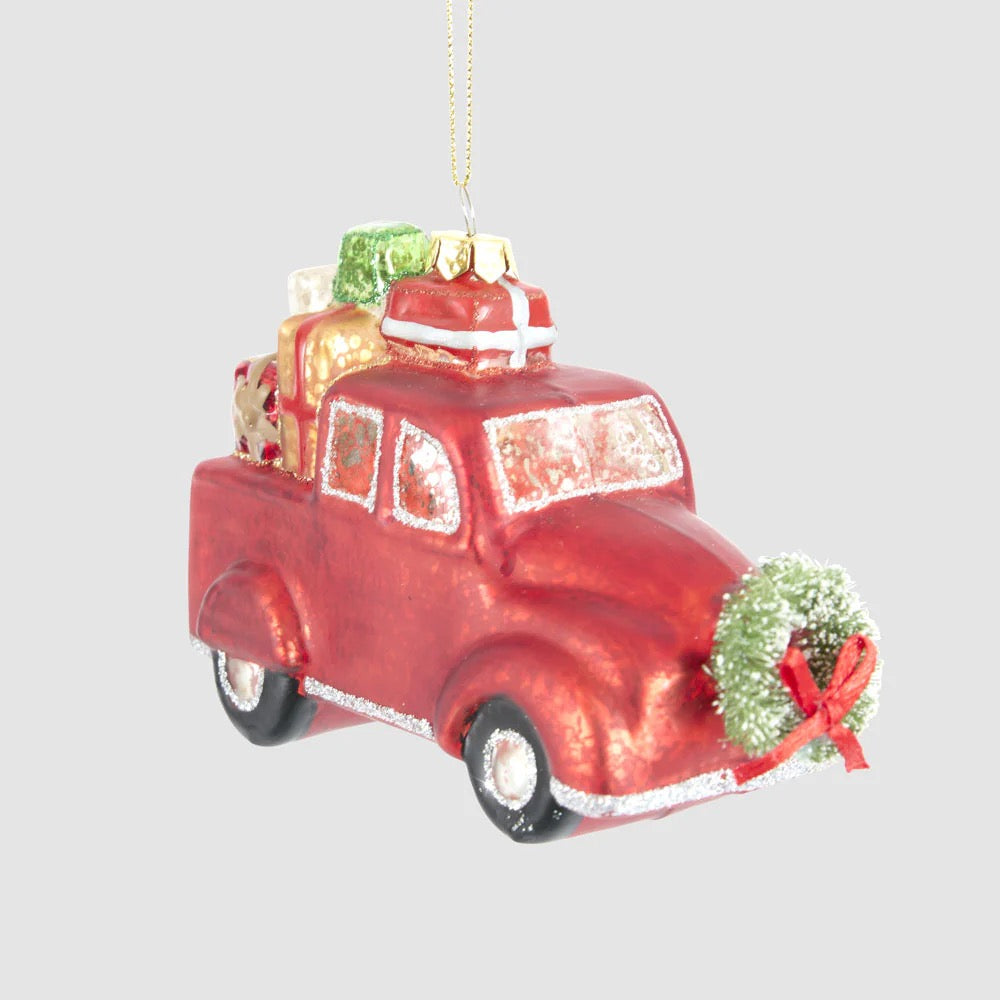 Vintage Noel Present Truck Decoration