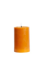 Classic LED Wax Pillar Candle - Tobacco
