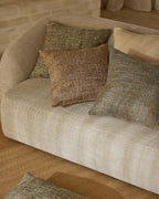 Castel Chunky Multi-Tonal Weave Cushion - Feather inner