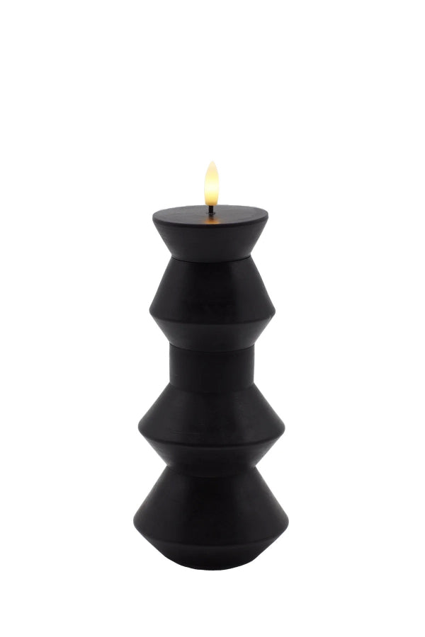 Sirius Nordic Sculpture - Sille Candle - Stone Black