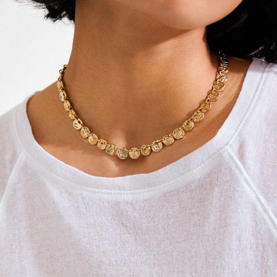 Fire Necklace - Gold Plated