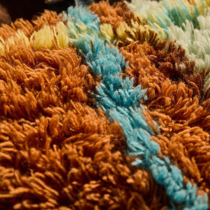 Sage and Clare - Frances Shag Cushion - Sable