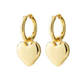 Arien Heart Earrings Gold-plated