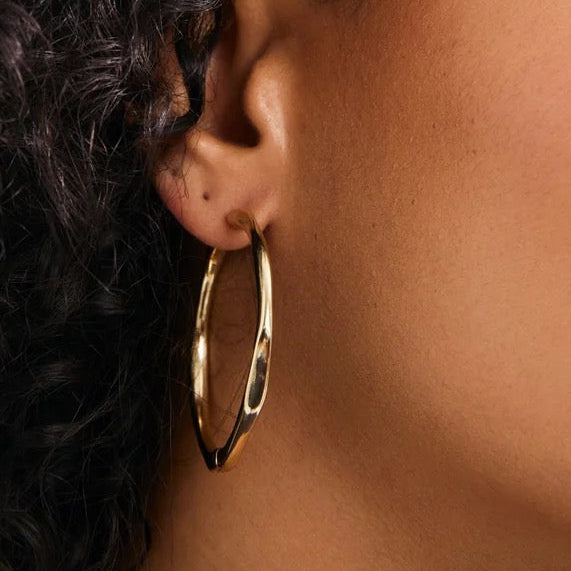 Presence Hoop Earrings - Gold-plated