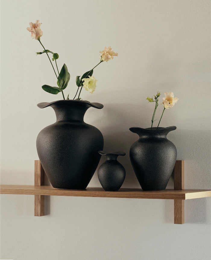 BROSTE Vase Florentina M - Matt Black