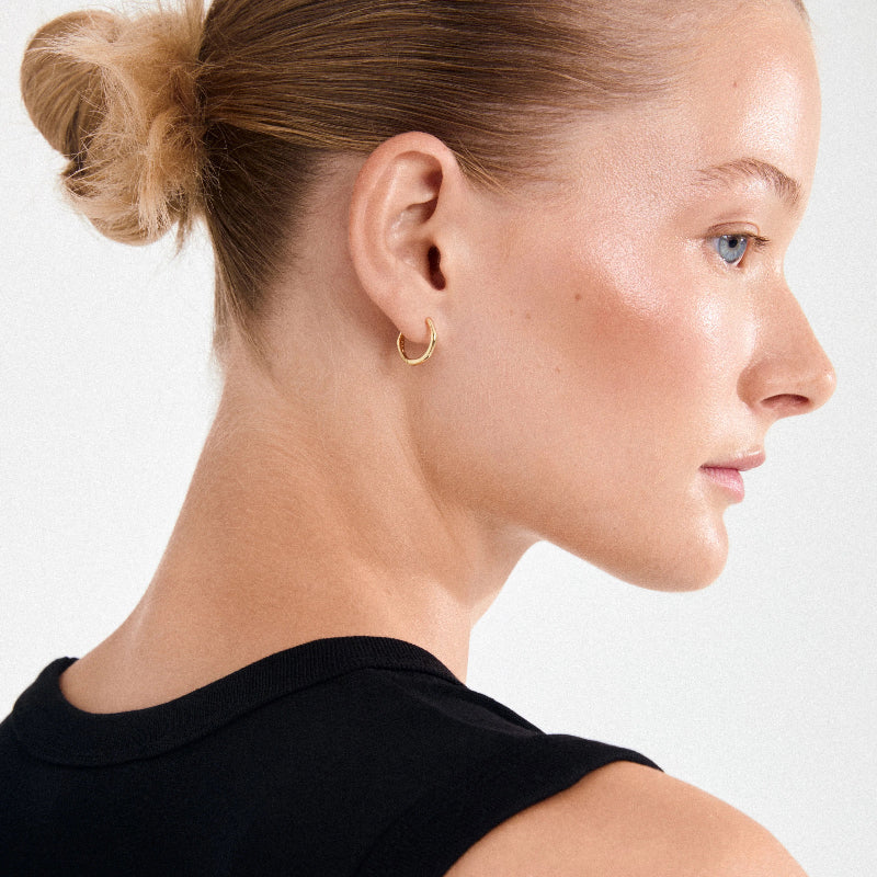 Nova Hoop Earring - gold plated