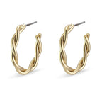 Naja Pi Hoops - Gold Plated small