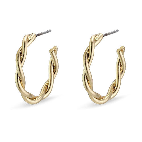 Naja Pi Hoops - Gold Plated small