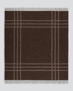 Baya Fiordland 100% Lambswool Throw - Walnut